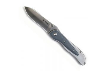 Image of CRKT McGinnis notor, Gray G-10 Scales, Satin Blade, Plain CR1167
