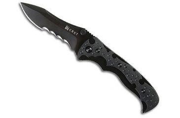Image of CRKT Mini My Tighe Folding Knife, Veff Combo Edge, Blk TitanNitride Blade/Frame 1093K