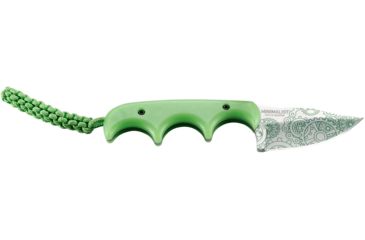 Image of CRKT Minimalist - Bowie Gears, Designed By Alan Folts in Melbourne, Fixed Blade Knife W/Sheath, 2.125in, Plain Edge, Satin Finish, Polypropylene Handle, 2387G