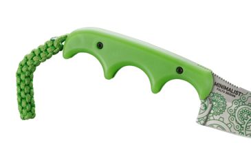 Image of CRKT Minimalist - Bowie Gears, Designed By Alan Folts in Melbourne, Fixed Blade Knife W/Sheath, 2.125in, Plain Edge, Satin Finish, Polypropylene Handle, 2387G