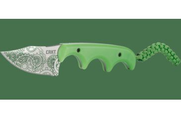 Image of CRKT Minimalist - Bowie Gears, Designed By Alan Folts in Melbourne, Fixed Blade Knife W/Sheath, 2.125in, Plain Edge, Satin Finish, Polypropylene Handle, 2387G