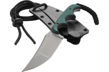 Image of CRKT Minimalist Katana Fixed Knife, 3.56in, 8Cr13MoV Blade, Resin Infused Fiber Handle, Plain Edge w/Sheath, 2394