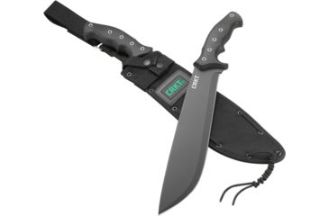 Image of CRKT Onion Chanceinhell Machete - 12in. Plain Blade, Rubberized Textured Handle, Nylon Sheath K910KKP