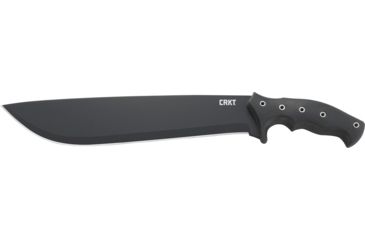 Image of CRKT Onion Chanceinhell Machete - 12in. Plain Blade, Rubberized Textured Handle, Nylon Sheath K910KKP