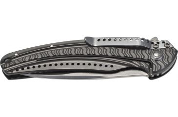 Image of CRKT Onion Ripple EDC Folding Knife, 2.78in Stainless Steel Blade and Gray Handle K401GXP
