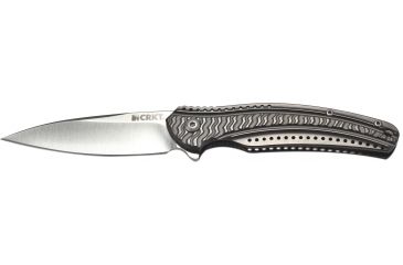 Image of CRKT Onion Ripple EDC Folding Knife, 2.78in Stainless Steel Blade and Gray Handle K401GXP
