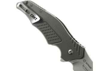 Image of CRKT Outrage by Ken Onion Folding Knife,3.19in Satin Drop Point Plain Blade,Aluminum Handle K320GXP