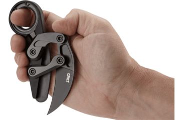 Image of CRKT Provoke by Joe Caswell, Folding Karambit Knife, Kinematic Technology, 2.41 inch D2 Steel Blade, 6061 T6 Aluminum Handle, Black, 4040