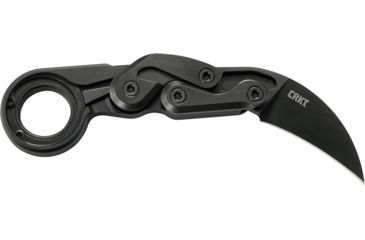 Image of CRKT Provoke by Joe Caswell, Folding Karambit Knife, Kinematic Technology, 2.41 inch D2 Steel Blade, 6061 T6 Aluminum Handle, Black, 4040