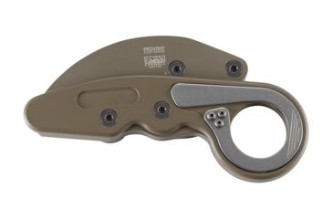 Image of CRKT Provoke - Earth, Designed By Joe Caswell in Newbury Park, Folding Knife W/Kinematic, 2.4in, Plain Edge, Titanium Nitride Finish, T6 Aluminum Handle, 4040E