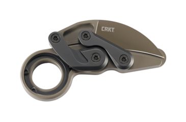 Image of CRKT Provoke - Earth, Designed By Joe Caswell in Newbury Park, Folding Knife W/Kinematic, 2.4in, Plain Edge, Titanium Nitride Finish, T6 Aluminum Handle, 4040E