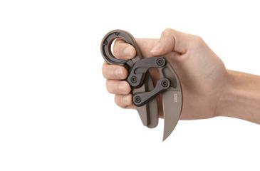 Image of CRKT Provoke - Earth, Designed By Joe Caswell in Newbury Park, Folding Knife W/Kinematic, 2.4in, Plain Edge, Titanium Nitride Finish, T6 Aluminum Handle, 4040E