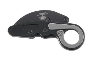 Image of CRKT Provoke - With Veff Serrations, Designed By Joe Caswell in Newbury Park, Folding Knife W/Kinematic, 2.4in, Plain Edge, Titanium Nitride Finish, T6 Aluminum Handle, 4040V