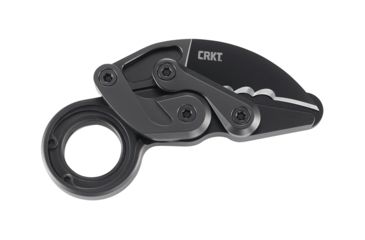 Image of CRKT Provoke - With Veff Serrations, Designed By Joe Caswell in Newbury Park, Folding Knife W/Kinematic, 2.4in, Plain Edge, Titanium Nitride Finish, T6 Aluminum Handle, 4040V