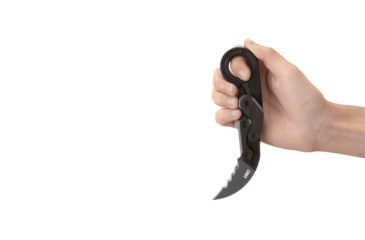 Image of CRKT Provoke - With Veff Serrations, Designed By Joe Caswell in Newbury Park, Folding Knife W/Kinematic, 2.4in, Plain Edge, Titanium Nitride Finish, T6 Aluminum Handle, 4040V