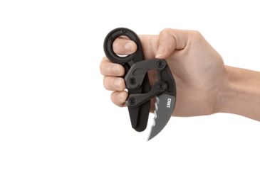 Image of CRKT Provoke - With Veff Serrations, Designed By Joe Caswell in Newbury Park, Folding Knife W/Kinematic, 2.4in, Plain Edge, Titanium Nitride Finish, T6 Aluminum Handle, 4040V