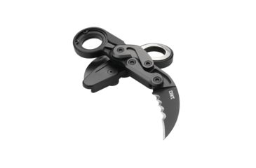 Image of CRKT Provoke - With Veff Serrations, Designed By Joe Caswell in Newbury Park, Folding Knife W/Kinematic, 2.4in, Plain Edge, Titanium Nitride Finish, T6 Aluminum Handle, 4040V