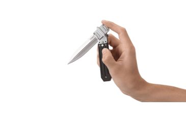Image of CRKT Psych, Designed By Ken Steigerwalt in Orangeville, Folding Knife W/Glide Lock, 3.96in, Plain Edge, Satin Finish, 7421