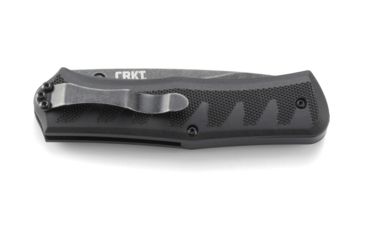Image of CRKT Ruger Knives CRACK-SHOT COMPACT Drop Point Blade ASSISTED OPENING LOCKING LINER-BLACK blade length 3.50 in, Black and Gray R1201K