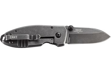 Image of CRKT Squid Folding Knife with Black Stonewash Blade, Black 2490KS