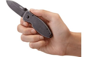 Image of CRKT Squid Folding Knife with Black Stonewash Blade, Black 2490KS