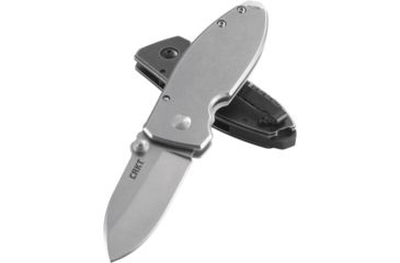 Image of CRKT Squid Folding Knife with Stainless Steel Blade, Silver 2490