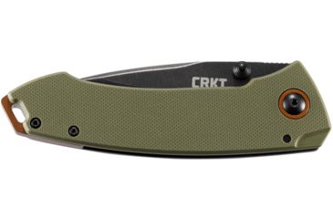 Image of CRKT Tuna Folding Knife, 3.22in, D2 Tool Steel Blade, Drop Point Blade, OD Green G10 Handle, 2520