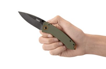 Image of CRKT Tuna Designed By Lucas Burnley in Orleans, Folding Knife W/Frame Lock, 3.22in, Plain Edge, Stonewash Finish, 2520