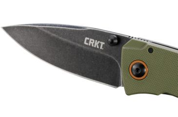 Image of CRKT Tuna Designed By Lucas Burnley in Orleans, Folding Knife W/Frame Lock, 3.22in, Plain Edge, Stonewash Finish, 2520