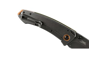 Image of CRKT Tuna Designed By Lucas Burnley in Orleans, Folding Knife W/Frame Lock, 3.22in, Plain Edge, Stonewash Finish, 2520