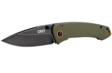 Image of CRKT Tuna Designed By Lucas Burnley in Orleans, Folding Knife W/Frame Lock, 3.22in, Plain Edge, Stonewash Finish, 2520