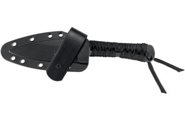 Image of CRKT Utsidihi, Designed By Ryan Johnson Of Rmj Tactical in Chattanooga, Fixed Blade Knife W/Sheath, 3.5in, Plain Edge, Stonewash Finish, Nylon Cord Wrap, 2752
