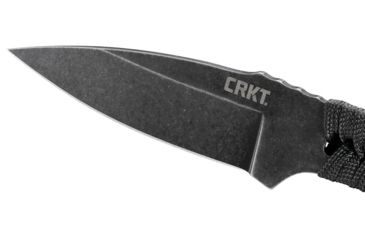 Image of CRKT Utsidihi, Designed By Ryan Johnson Of Rmj Tactical in Chattanooga, Fixed Blade Knife W/Sheath, 3.5in, Plain Edge, Stonewash Finish, Nylon Cord Wrap, 2752