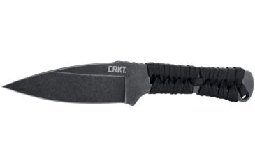 Image of CRKT Utsidihi, Designed By Ryan Johnson Of Rmj Tactical in Chattanooga, Fixed Blade Knife W/Sheath, 3.5in, Plain Edge, Stonewash Finish, Nylon Cord Wrap, 2752