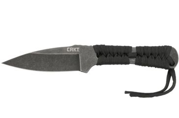 Image of CRKT Utsidihi, Designed By Ryan Johnson Of Rmj Tactical in Chattanooga, Fixed Blade Knife W/Sheath, 3.5in, Plain Edge, Stonewash Finish, Nylon Cord Wrap, 2752