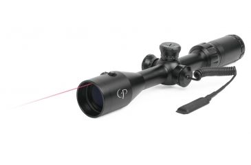 Image of CenterPoint 4-12x42mm Rifle Scope w/ Integrated Laser, TAG Reticle, 1in Tube, LR412RL1
