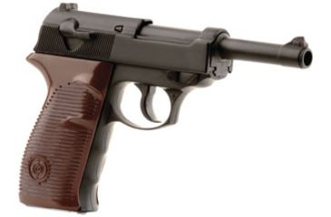 Image of Crosman C41BB Luger Air Pistol Semi-Auto .177 BB CO2 Black