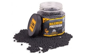 Image of Crosman Game Face Airsoft Maximum Precision Airsoft Ammo,6mm,.25g,Black,5000 Count 257319