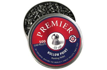 Image of Crosman LHP22 Premier Pellets Hollow Point .22 Stainless
