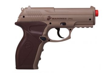 Image of Crosman Marines CP01 Airsoft Pistol, Tan/Brown, MCCP01