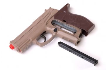 Image of Crosman Marines CP01 Airsoft Pistol, Tan/Brown, MCCP01