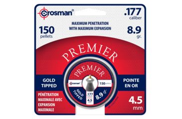 Image of Crosman Premier Gold Tip Pellet .177 8.9gr /150 GTP77