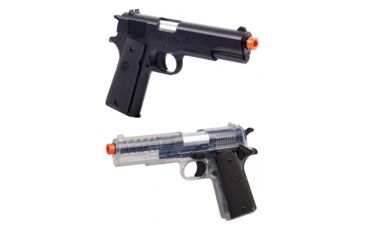 Image of Crosman Stinger P311 6mm Airsoft Pistol, Black, Clear Black