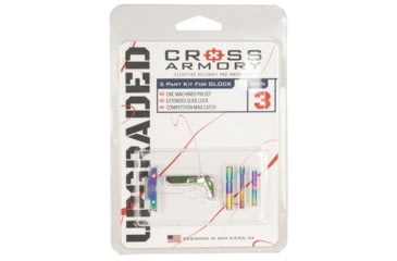 Image of Cross Armory 3 Piece Upgrade Kit, Glock P80 Gen 1-3, Rainbow, CRGOKRB