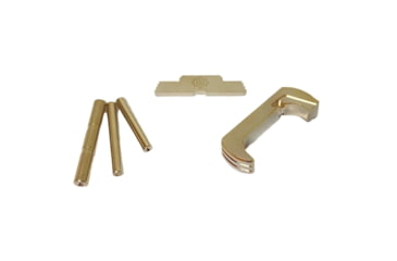 Image of Cross Armory Glock 3-Piece Kit, 3 Pin Set, Extended Mag Catch, Extended Slide Lock, Gen 5, Silver, CRG5OKSV