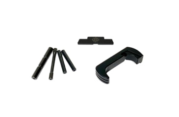 Image of Cross Armory Glock 3-Piece Kit, 4 Pin Set, Extended Mag Catch, Extended Slide Lock, Gen 4, Black, Small, CRG4OKBK