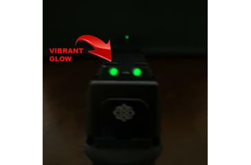 Image of Cross Armory Glow-In-The-Dark Pistol Sights, Black, Tall, crGSt-bk