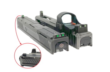 Image of Cross Armory Glow-In-The-Dark Pistol Sights, Black, Tall, crGSt-bk