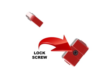 Image of Cross Armory Glow-In-The-Dark Pistol Sights, Red, Tall, crGSt-rd