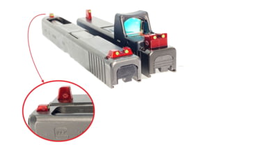 Image of Cross Armory Glow-In-The-Dark Pistol Sights, Red, Tall, crGSt-rd